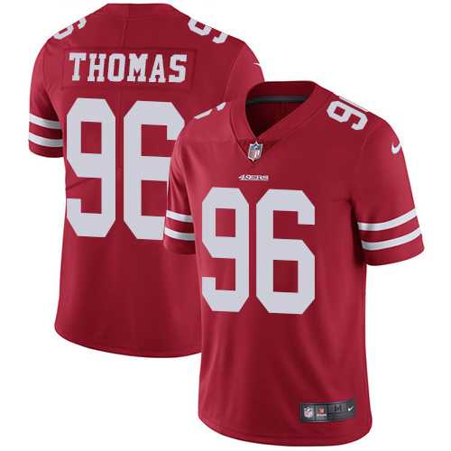 Nike San Francisco 49ers #96 Solomon Thomas Red Team Color NFL Vapor Untouchable Limited Jersey,We sell and wholesale Nike San Francisco 49ers #96 Solomon Thomas Red Team Color NFL Vapor Untouchable Limited Jersey on line form chian!